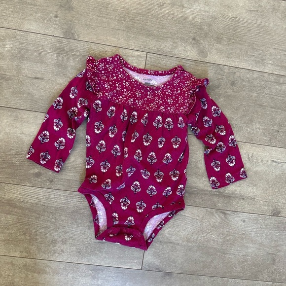 Carter’s 18 Month Baby Girl Bohemian Long Sleeve Bodysuit & Leggings Set - Picture 6 of 10